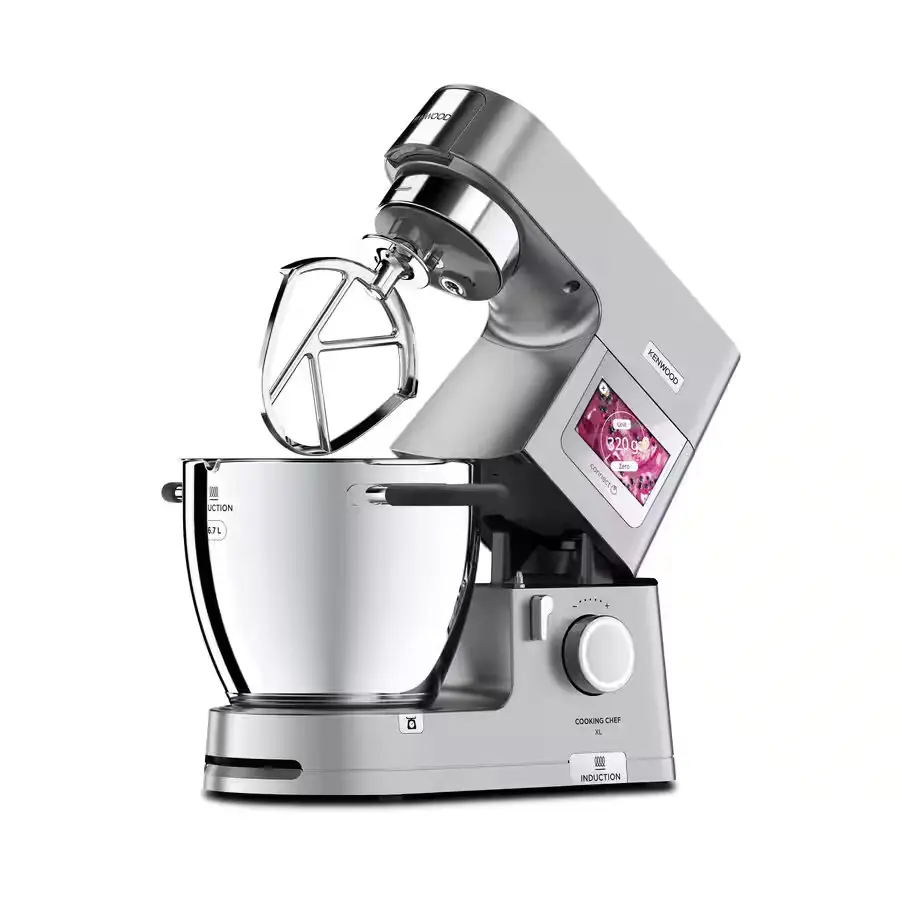 Robot da cucina Kenwood Cooking Chef XL con sistema di cottura a induzione e bilancia integrata.