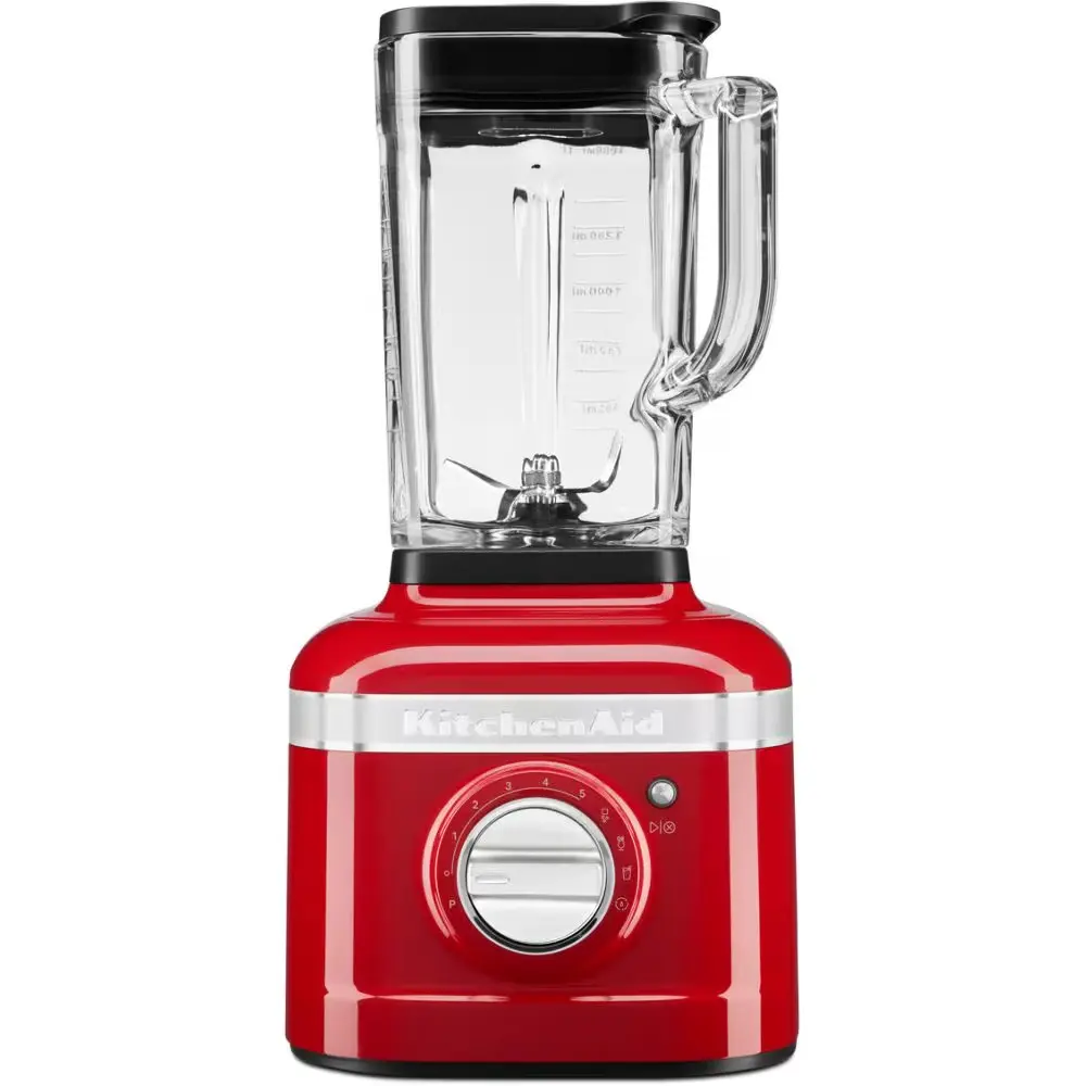 Frullatore KitchenAid Artisan K400 con base robusta in metallo pressofuso e sistema di frullatura a 3 parti.