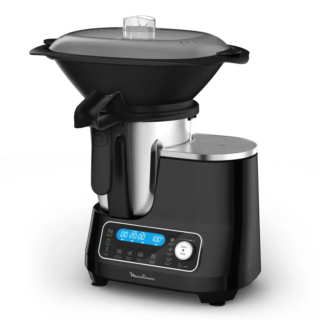 Robot da cucina Moulinex ClickChef HF4568 con programmi automatici per ricette guidate.