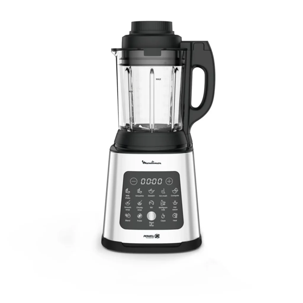 Frullatore riscaldante Moulinex PerfectMix Cook LM835D10 ideale per vellutate e preparazioni calde.